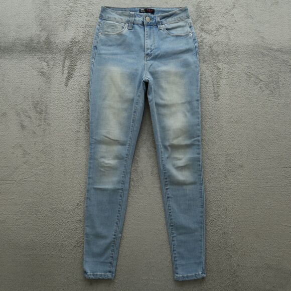 YMI Jeans Junior's Size 3 Blue High-Rise Skinny Denim Pants 28" Inseam Stretch - Picture 1 of 16